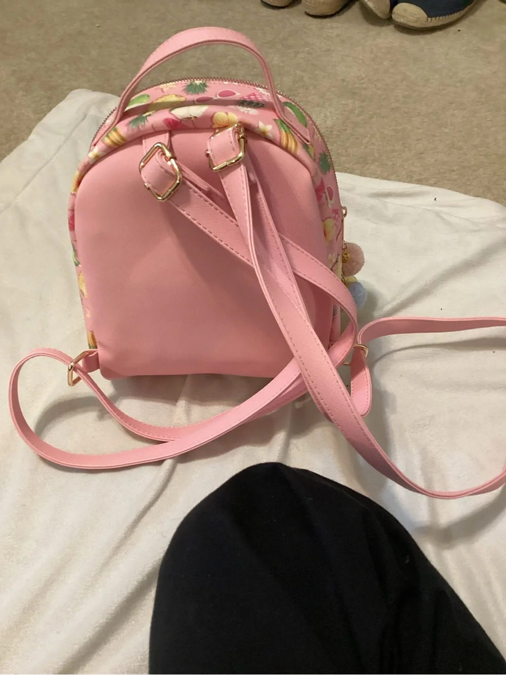 Michael Kors *NOT AUTHENTIC* Pink Tropical Print Mini Backpack
